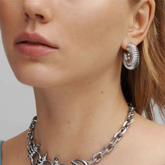 Nadine Geometric Hoop Earrings