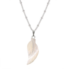 Irregular White Shell Pendant Necklace Designs