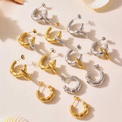 Sculptural C-Hoop Earring Designs