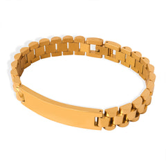 Minimalist Link & Bar Chain Bracelet