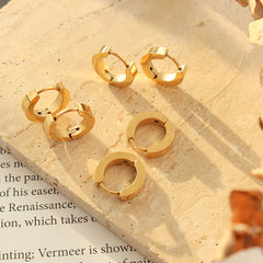 18K Gold-Plated Sculptural Double Loop Earrings