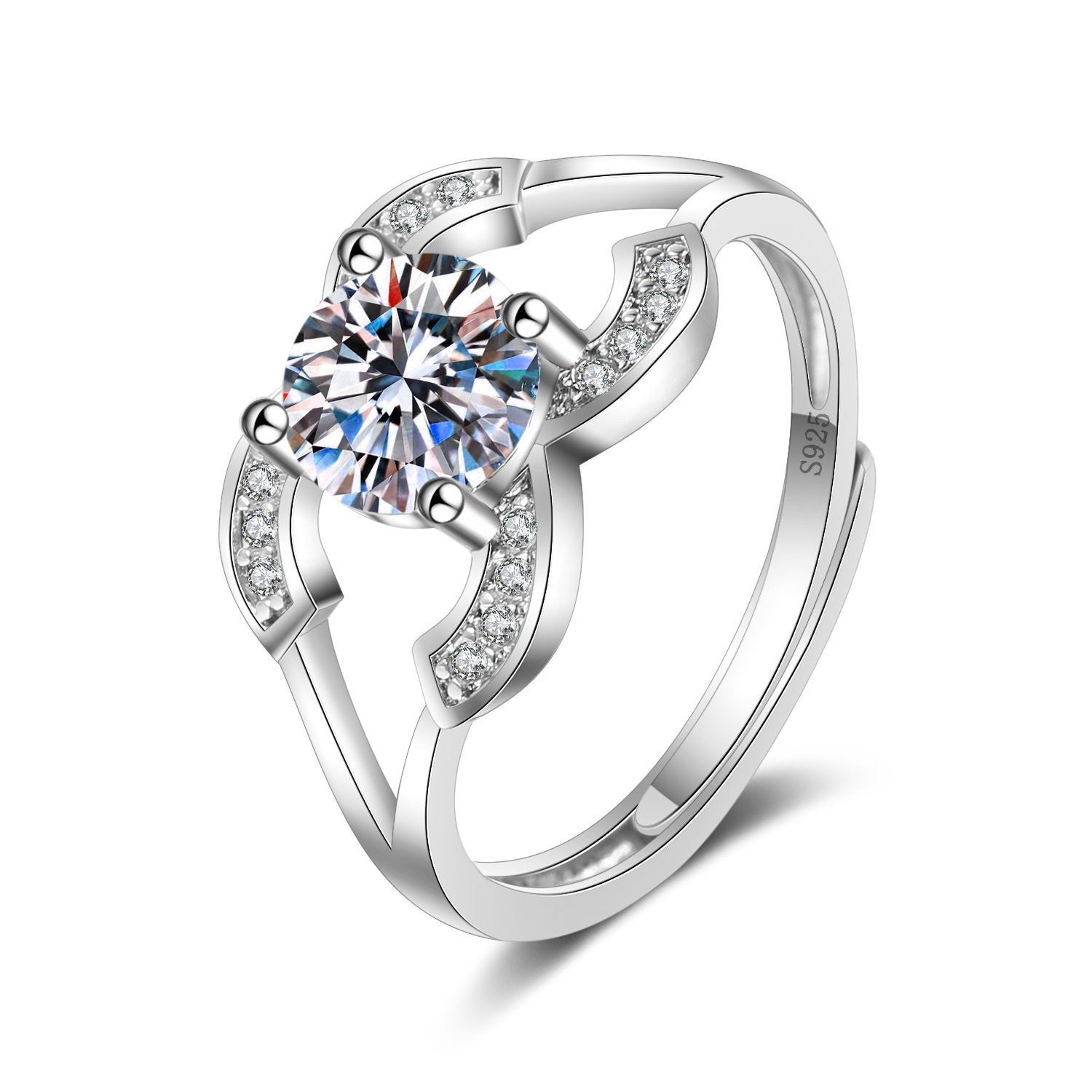 Lumière Charm Ring on a clean background