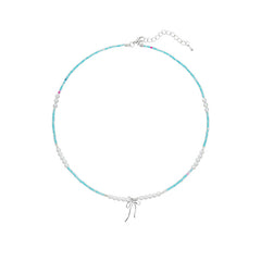 Nadine Dainty Bow Choker Necklace