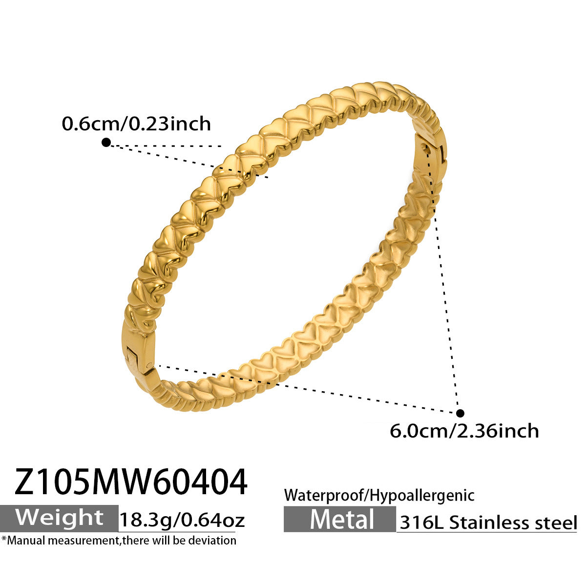 Textured Gold-Tone Bangle Designs