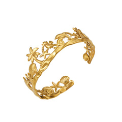 18K Gold-Plated Ocean Openwork Bangle