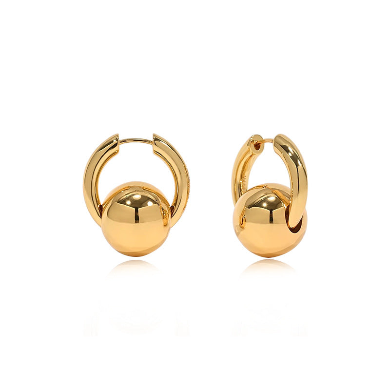 Marielle Minimalist Sphere Stud Earrings