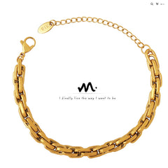 18K Gold-Plated Bold Link Bracelet