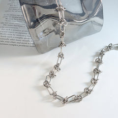 Knotted Link Stainless Steel Necklace or Bracelet