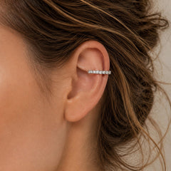 Cubic Zirconia Ear Cuff — Single