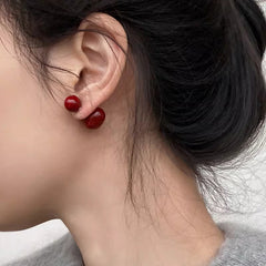 Camille Vintage-Inspired Heart Stud Earrings No. 960251