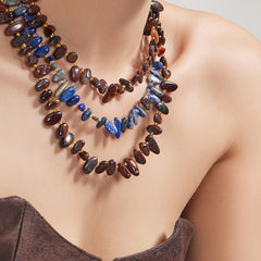 Natural Stone Beaded Necklace Designs