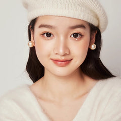 Nadine Vintage-Inspired Pearl Stud Earrings No. 495739