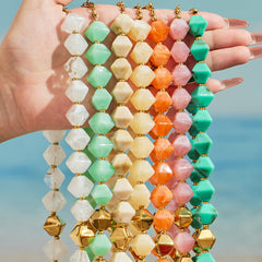 Faceted Color Resin Geometric Jewelry