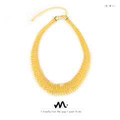 Coiled Statement Collar Necklace