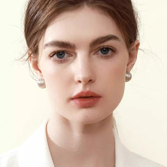 Daphne Minimalist Sphere Stud Earrings