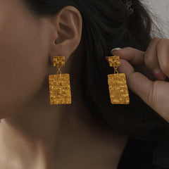 Sculptural Pearl-Look Stud Earrings