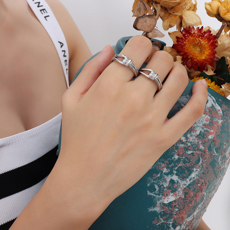 Openwork Knot Detail Ring