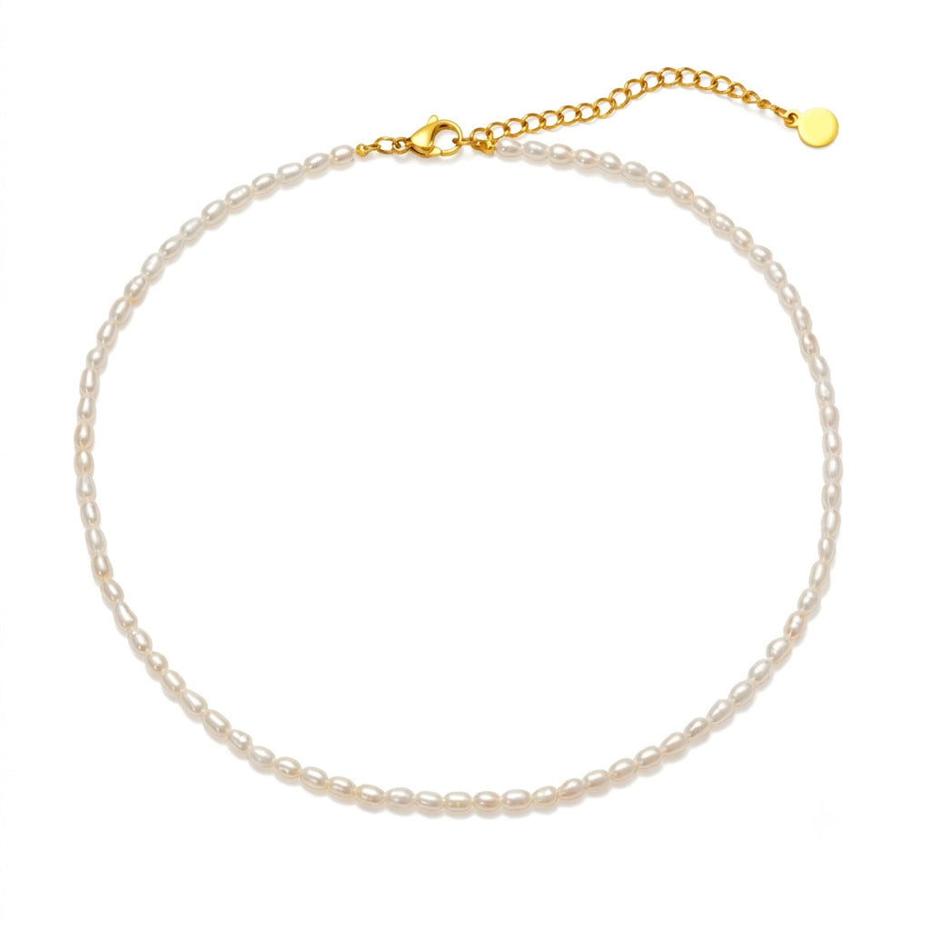 Nicolette Vintage-Inspired Pearl Oval Beaded Necklace
