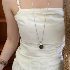 Daphne Vintage-Inspired Pearl Gourd Pendant Necklace