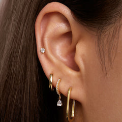 Daphne Teardrop Hoop Earrings