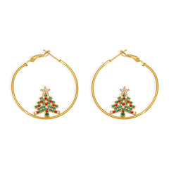 18K Gold-Plated Christmas Charm Jewelry
