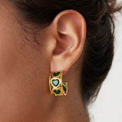 Nadine Heart Stud Earrings