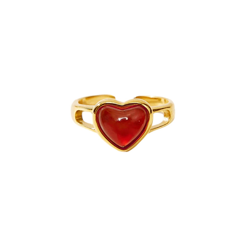 Nicolette Heart Adjustable Ring