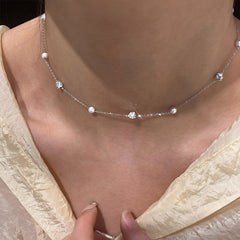 Marielle Pearl Stardust Choker Necklace