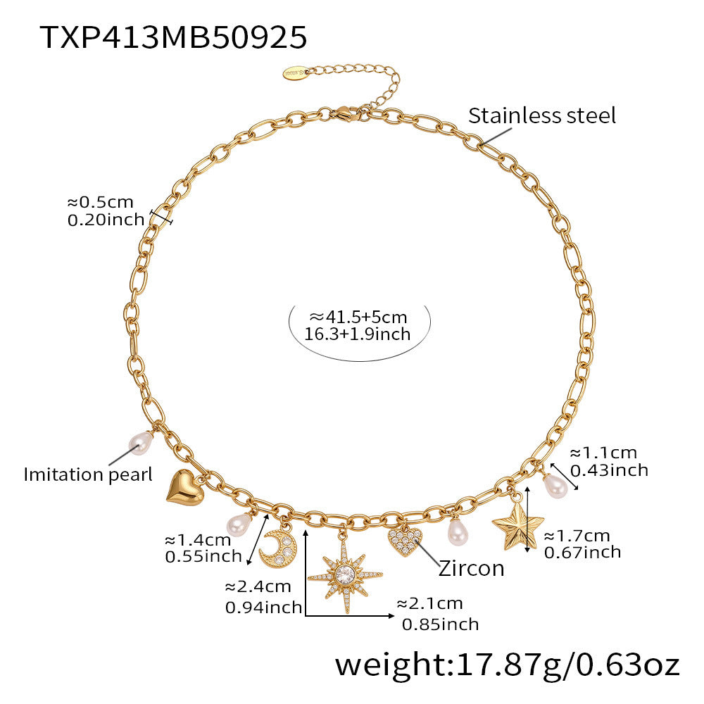 Celestial Charm Necklace and Bracelet