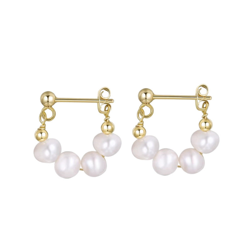 Daphne Pearl Stud Earrings