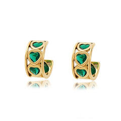 Nadine Heart Stud Earrings