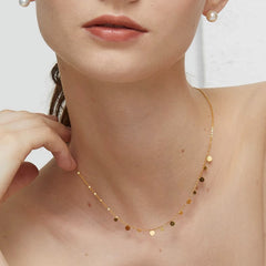 Camille Minimalist Teardrop Layered Necklace