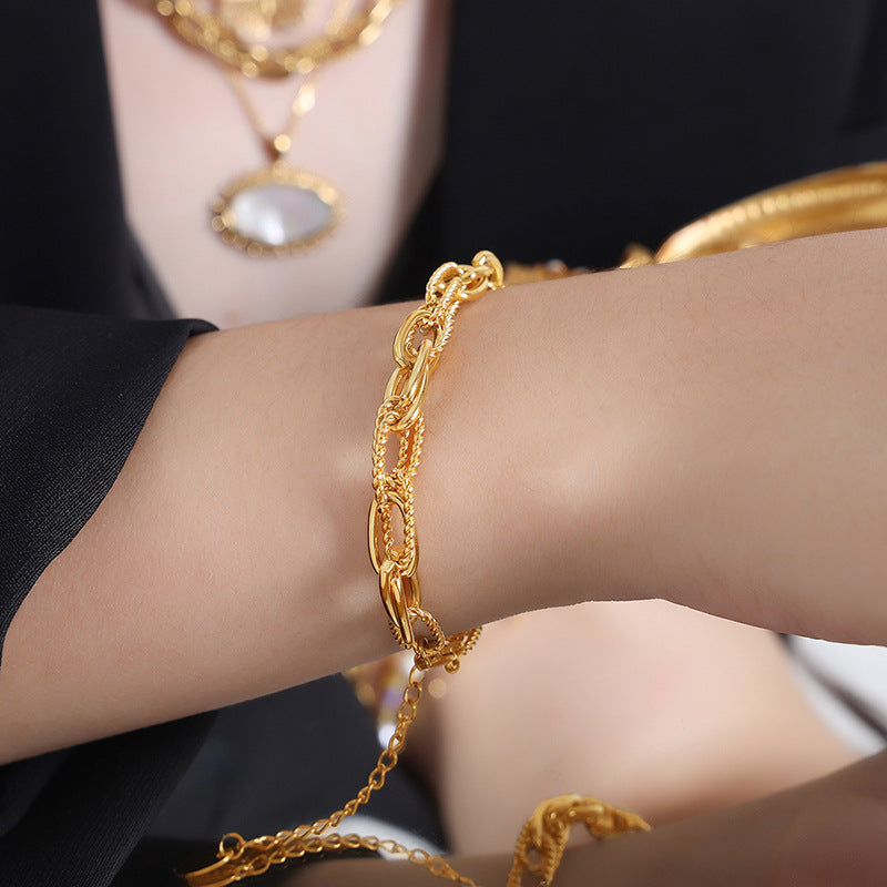 Geometric Chain Necklace or Bracelet Collection