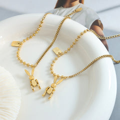 Mechanical Rabbit Charm Bracelet