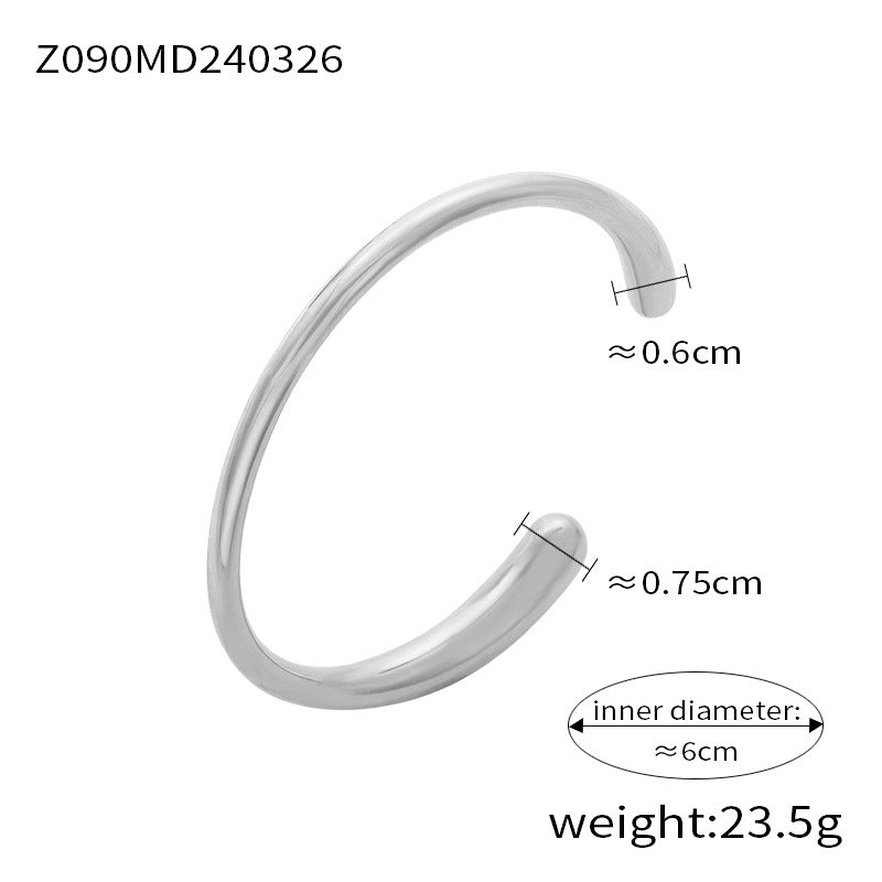 Minimal Stainless Steel Bangle Designs