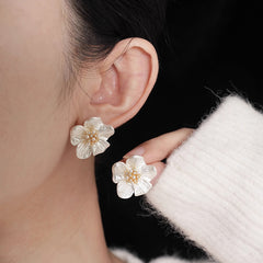 Camille Vintage-Inspired Camellia Stud Earrings
