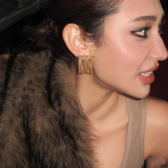 Camille Statement Pavé Tassel Drop Earrings