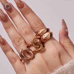 Sculptural Geometric Ring