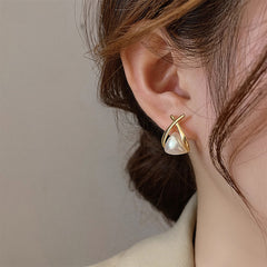 Nadine Vintage-Inspired Pearl Stud Earrings