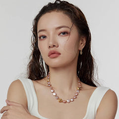 Nadine Vintage-Inspired Mother-of-Pearl Hoop Earrings