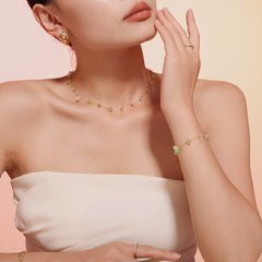 Natural Stone Chip Necklace or Bracelet