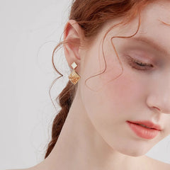 Marielle Crystal Square Drop Earrings