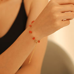 Natural Stone Station Necklace & Bracelet