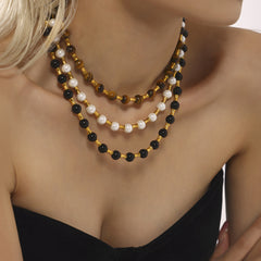 316L Stainless Steel Beaded Toggle Necklaces