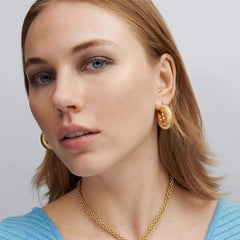 Nadine Geometric Hoop Earrings
