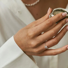 Marielle Dainty Pavé Crystal Twisted Adjustable Ring