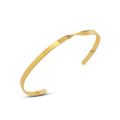 Twisted Line Open Cuff Bracelet