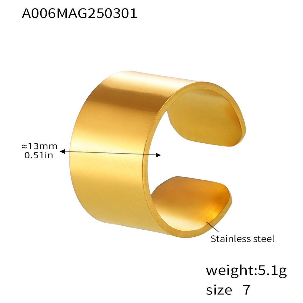 18K Gold-Plated Sculptural Ring Collection