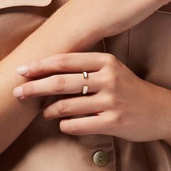 Daphne Vintage-Inspired Enamel Adjustable Ring