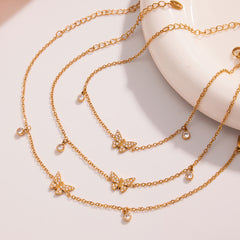 Cubic Zirconia Nature Charm Anklets